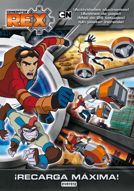 Descargar GENERATOR REX RECARGA MAXIMA LIBRO DE ACTIVIDADES CON TATUAJES Y POSTER