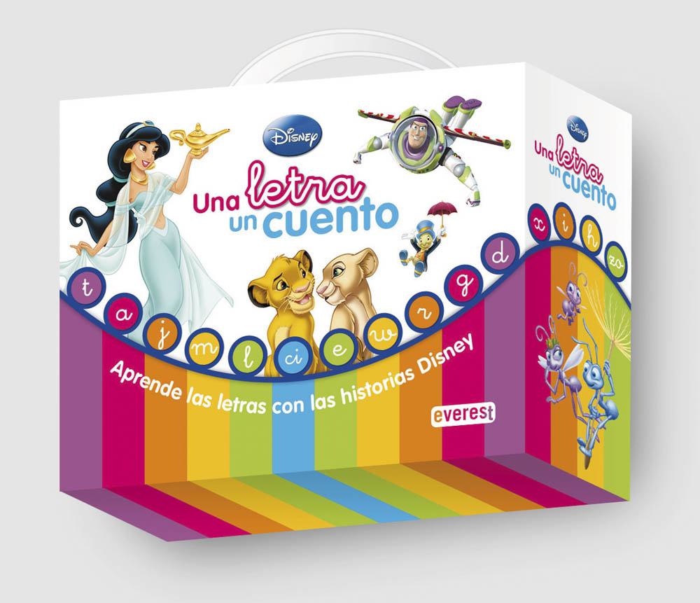 Descargar UNA LETRA  UN CUENTO  MALETIN (10 LIBROS+CD)