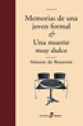 Descargar MEMORIAS DE UNA JOVEN FORMAL Y UNA MUERTE MUY DULCE