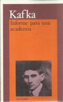 Descargar INFORME PARA UNA ACADEMIA Y OTROS RELATOS