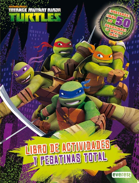 Descargar TORTUGAS NINJA  LIBRO DE ACTIVIDADES Y PEGATINAS TOTAL