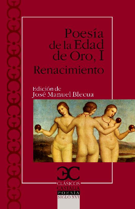 Descargar POESIA DE LA EDAD DE ORO I  RENACIMIENTO
