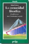 Descargar LA COMUNIDAD FILOSOFICA  MANIFIESTO POR UNA UNIVERSIDAD POPULAR